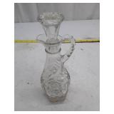 Vintage Cut Glass Decanter with Stopper