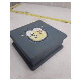 Decorative Wooden Jewelry Box with Geese Design