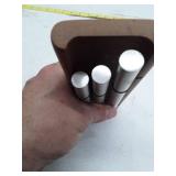 Stainless Steel Precision Shafts with Wooden Storage Block