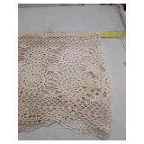 Handmade Cotton Crochet Lace Doily - 15" x 54"