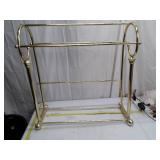 Brass Towel Rack Stand with Multiple Rails