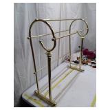 Brass Towel Rack Stand with Multiple Rails