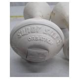 Super Star Orbatron DP White Plastic Dumbbells 3.3 LBS