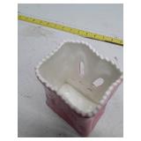 Pink Ceramic Bunny Face Vase by Silvestri