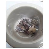 Vintage 1988 Rival Potpourri Crock 3206 Blue Floral Ribbon/Heart Wreath- w/ Box