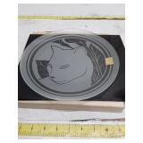 Vintage Crowning Touch Calla Lily Glass Plate