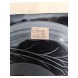 Vintage Crowning Touch Calla Lily Glass Plate