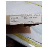 Vintage Crowning Touch Calla Lily Glass Plate