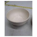 Vintage White Ceramic Serving Bowls - Set of 2