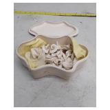 Vintage Ceramic Bisque Slip Casting Mold with Fragments