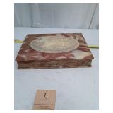 Vintage Incolay Stone Jewelry Box