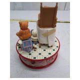 Vintage Schmid Holiday Friends Animated Music Box - Playmates Tune (1992)