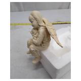 AngelStar Shelf Sitter with Pet - Decorative Angel Figurine - Angel Hugs