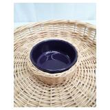 Woven Wicker Chips and Salsa Bowl