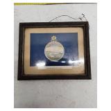 Vintage Framed Kansas State Flag Print