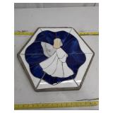 Vintage Angel Stained Glass Hexagonal Stepping Stone