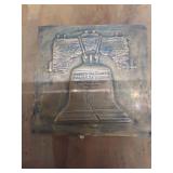 Vintage Liberty Bell Copper Relief Wall Plaque