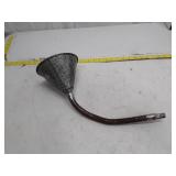 Vintage Galvanized Metal Funnel with Flexible Spout