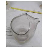 Vintage Clear Glass Water Pitcher