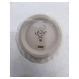 Lenox White Porcelain Swirl Vase with Gold Trim