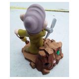 Vintage Dopey Dwarf Mining Figurine, Bobblehead