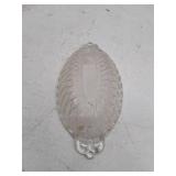 Vintage Clear Glass Divided Serving Dish