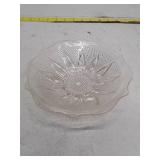 Vintage Clear Glass Hobnail Pattern Serving Bowl