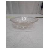 Vintage Clear Glass Hobnail Pattern Serving Bowl