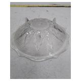 Vintage Clear Glass Hobnail Pattern Serving Bowl