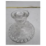 Vintage Cut Glass Candlestick Holder
