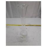 Vintage Clear Glass Tall Champagne Flute