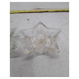 Vintage Clear Glass Star-Shaped Tea Light Holders