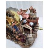 Vintage Nativity Castle Music Box with Gloria Angel