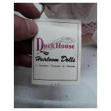 Vintage Porcelain Dolls in Pink and White Dresses