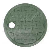 3 New NDS 6” Round Valve Box and Cover, Black Box, Green ICV Cover