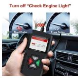 New JDIAG OBD2 Car Scanner Vehicle Engine Fault Code Reader Diagnostic Scan Tool Universal Light for All OBD II Protocol Cars Since 1996 and Newer (Version 1.0)