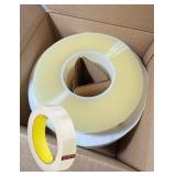 New 4pack of 3M Transparent P.P. Tape 1”x360yd per Roll