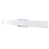 New Good Earth Lighting Seattle 32-inch LED Linear Bathroom Vanity Light - Brushed Nickel - 3000K Bright White - Dimmable - 60,000 Hours Lamp Life - ETL - Energy Star