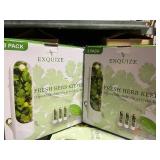 BUNDLE OF 6 EXQUIZE FRESH HERB KEEPER triples the shelf life of fresh herbs (2 boxes) *great resale opportunity*