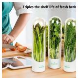 BUNDLE OF 6 EXQUIZE FRESH HERB KEEPER triples the shelf life of fresh herbs (2 boxes) *great resale opportunity*