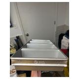 CHICAGO METALLIC Bread Pan: Aluminized Steel, 4 Slots, 9 3/4 in Overall Wd, 2 3/4 in Overall Dp