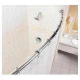 Dual Mount Curved Rod Adjustable length 50 in to 72 in x 1 in dia