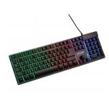 Skytech Gaming Classic K-1000 RGB Gaming Keyboard, 104 Keys USB Wired Keyboard, Customizable Chroma RGB Backlighting, 19 Anti-Ghosting Keys, Multimedia Function Keys, -Black