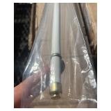 Bundle of 2 Kenney® 7/16" Round Sash Curtain Rod, 48-84", 1" Clearance, White