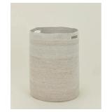 HAWKINS NEW YORK Essential Woven Hamper SeaGrass 17” x 22” *Retails $128*