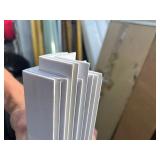 Bundle of 10 Roughly 3’ x 1” x 1” L Shaped PVC Corner Pieces - Great Utility - Cut to Size