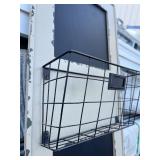 Bundle of Calk & Kirkland 11.8” x 31.5” Rustic White FCT Chalk Board W/ Baskets - Great for entry ways, Washrooms, Make Kids Todo Lists etc.