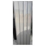 Bundle of 4 20.5” x 62.5” grey sheet metal
