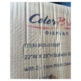 BULLETIN SIGN HOLDER WITH RECTANGULAR TUBING BASE -22" X 28” - Great for any retail sign Needs