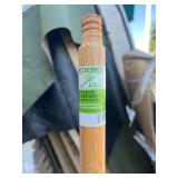 Bundle of 6,  60" Threaded Wood Handle 60" Long 15/16" D - Tan